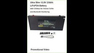 ?? Ultra Slim 12.8V 230Ah LiFePO₄ Battery — Space-Saving Power Solution ??